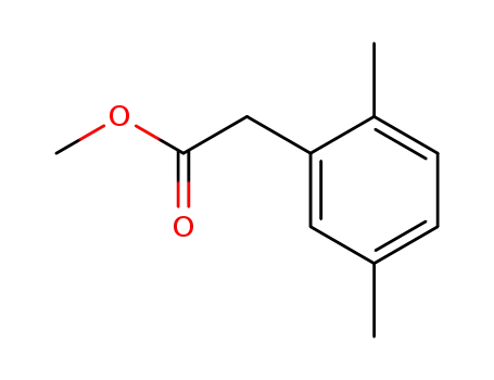 Molecular Structure of 49769-86-0 (Benzeneacetic acid, 2,5-diMethyl-, Methyl ester)