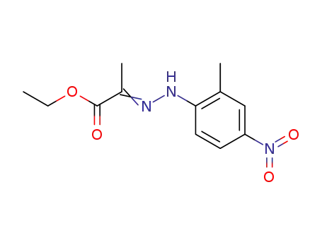 Molecular Structure of 93185-75-2 (2-<4-Nitro-2-methyl-phenylhydrazono>-propionsaeure-ethylester)