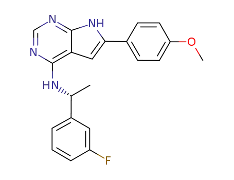 C<sub>21</sub>H<sub>19</sub>FN<sub>4</sub>O