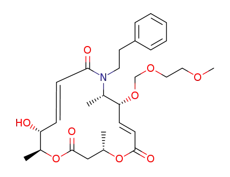 (3S,6E,8R,9S,12E,14R,15S)-14-hydroxy-8-(2-methoxyethoxy)methoxy-3,9,15-trimethyl-10-phenethyl-10-aza-4,16-dioxa-6,12-cyclohexadecadiene-1,5,11-trione