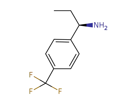 Molecular Structure of 439811-20-8 ((RS)-1-[4-(TRIFLUOROMETHYL)PHENYL]PROPYLAMINE)