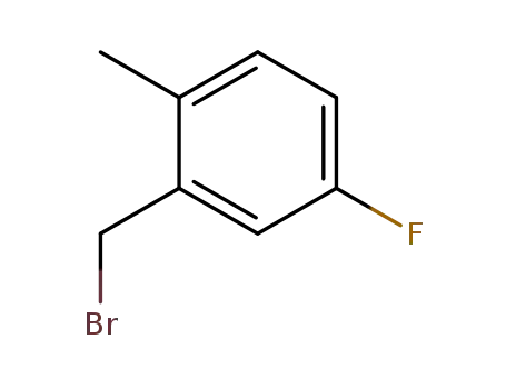 Molecular Structure of 261951-71-7 (5-Fluoro-2-methylbenzyl Bromide)