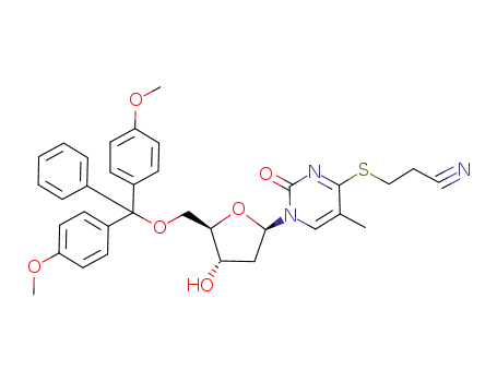 S4-(2-CYANOETHYL)-5'-O-(DIMETHOXYTRITYL)-4-THIOTHYMIDINE