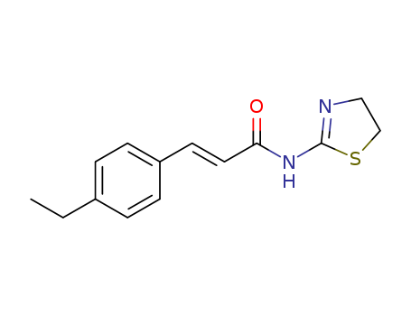 (E)-N-(4,5-dihydrothiazol-2-yl)-3-(4-ethylphenyl)acrylamide