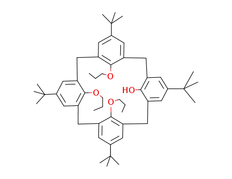 Molecular Structure of 133301-64-1 (tris(propoxy)-4-tert-butylcalix[4]arene)