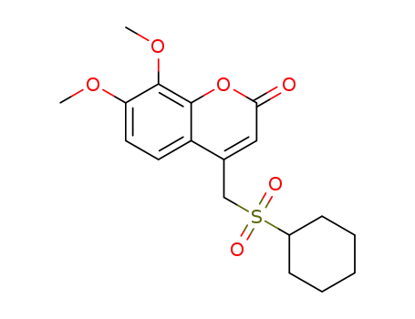 4-(cyclohexylsulfonylmethyl)-7,8-dimethoxy-2H-chromen-2-one