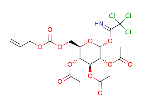2,3,4-tri-O-acetyl-6-O-allyloxycarbonyl-α-D-glucopyranosyl trichloroacetimidate