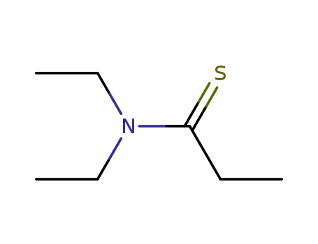 Molecular Structure of 33501-70-1 (Propanethioamide, N,N-diethyl-)