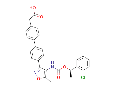 (4'-{4-[(R)-1-(2-chloro-phenyl)-ethoxycarbonylamino]-5-methyl-isoxazol-3-yl}-biphenyl-4-yl)-acetic acid