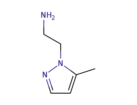 Molecular Structure of 101395-72-6 (2-(5-METHYL-PYRAZOL-1-YL)-ETHYLAMINE)