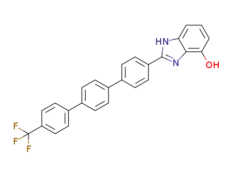 Molecular Structure of 1370618-69-1 (4-hydroxy-2-(4-trifluoromethyl[1,1':4',1''-terphenyl]-4-yl)-1H-benzo[d]imidazole)