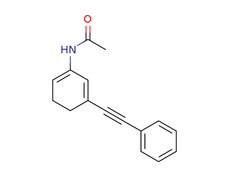 N-(5-(phenylethynyl)cyclohexa-1,5-dienyl)acetamide