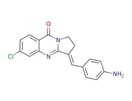 (E)-3-(4-aminobenzylidene)-6-chloro-2,3-dihydropyrrolo[2,1-b]quinazolin-9(1H)-one