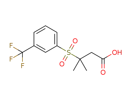 3-methyl-3-((3-(trifluoromethyl)phenyl)sulfonyl)butanoic acid