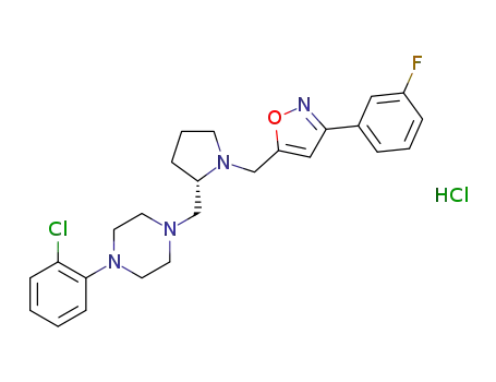 C<sub>25</sub>H<sub>28</sub>ClFN<sub>4</sub>O*ClH