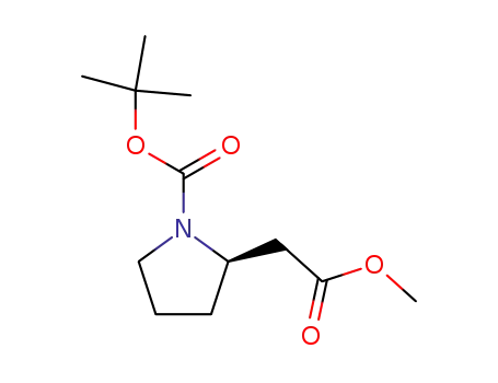 Molecular Structure of 132482-05-4 ((R)-METHYL 2-(PYRROLIDIN-2-YL)ACETATE)