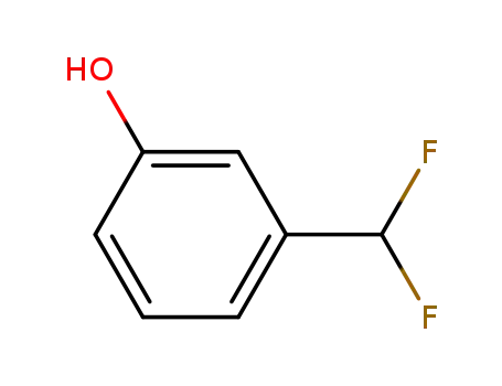 Molecular Structure of 405196-14-7 (3-DIFLUOROMETHYLPHENOL)