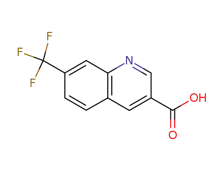 Molecular Structure of 71082-51-4 (7-(TRIFLUOROMETHYL)QUINOLINE-3-CARBOXYLIC ACID)