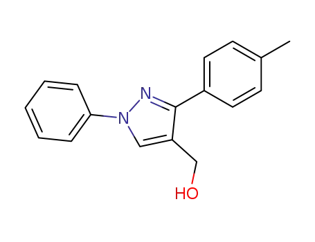 Molecular Structure of 36640-66-1 ((1-PHENYL-3-P-TOLYL-1H-PYRAZOL-4-YL)METHANOL)