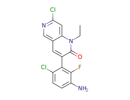 3-(3-amino-6-chloro-2-fluorophenyl)-7-chloro-1-ethyl-1,6-naphthyridin-2(1H)-one