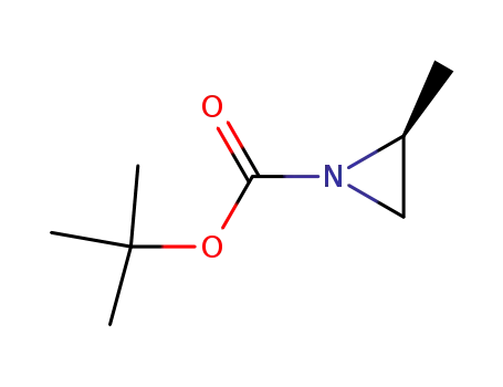 Molecular Structure of 197020-60-3 (1-Aziridinecarboxylicacid,2-methyl-,1,1-dimethylethylester,(2S)-(9CI))