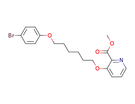 3-(6-(4-bromophenoxy)hexyloxy)-2-pyridine carboxylic acid methyl ester