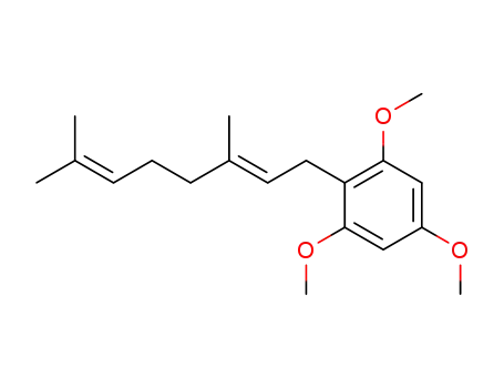 Molecular Structure of 83036-44-6 (Benzene, 2-[(2E)-3,7-dimethyl-2,6-octadienyl]-1,3,5-trimethoxy-)