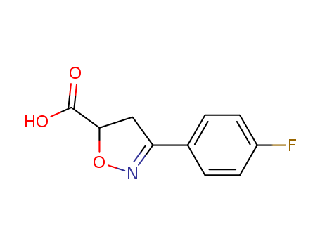 3-(4-FLUORO-PHENYL)-4,5-DIHYDRO-ISOXAZOLE-5-CARBOXYLIC ACID
