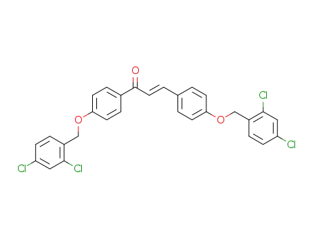 (E)-1,3-bis(4-(2,4-dichlorobenzyloxy)phenyl)prop-2-en-1-one