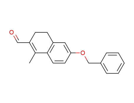 Molecular Structure of 847585-91-5 (2-Naphthalenecarboxaldehyde,
3,4-dihydro-1-methyl-6-(phenylmethoxy)-)