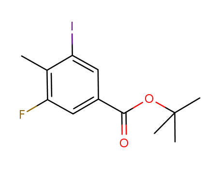 Molecular Structure of 861905-85-3 (tert-butyl 3-fluoro-5-iodo-4-methylbenzoate)