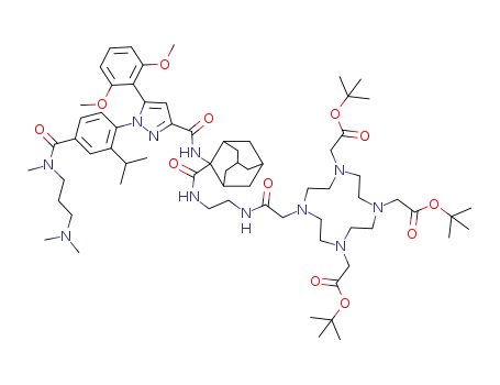 5-(2,6-dimethoxy-phenyl)-1-{4-[(3-dimethylamino-propyl)-methyl-carbamoyl]-2-isopropyl-phenyl}-1H-pyrazole-3-carboxylic acid [2-(2-DOTA(tBu<sub>3</sub>)-ammo-ethylcarbamoyl)-adamantan-2-yl]-amide