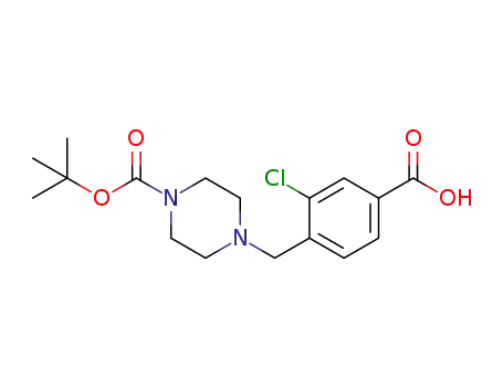 4-([4-[(tert-butoxy)carbonyl]piperazin-1-yl]methyl)-3-chlorobenzoic acid
