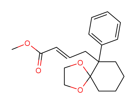 Molecular Structure of 1356465-24-1 ((E)-methyl 4-(6-phenyl-1,4-dioxaspiro[4.5]decan-6-yl)but-2-enoate)