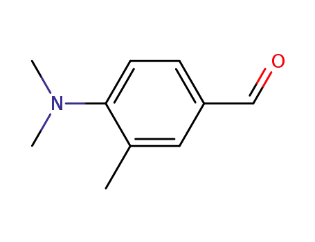 Molecular Structure of 1424-69-7 (4-(DIMETHYLAMINO)-3-METHYLBENZALDEHYDE)