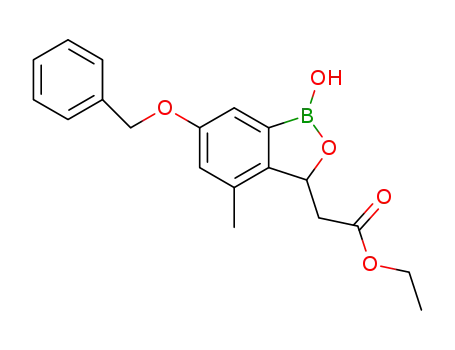 (6-benzyloxy-1-hydroxy-4-methyl-1,3-dihydro-benzo[c][1,2]oxaborol-3-yl)-acetic acid ethyl ester