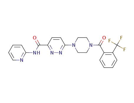 3-Pyridazinecarboxamide,
N-2-pyridinyl-6-[4-[2-(trifluoromethyl)benzoyl]-1-piperazinyl]-