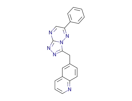 Molecular Structure of 1380344-32-0 (6-((6-phenyl-[1,2,4]triazolo[4,3-b][1,2,4]triazin-3-yl)methyl)quinoline)