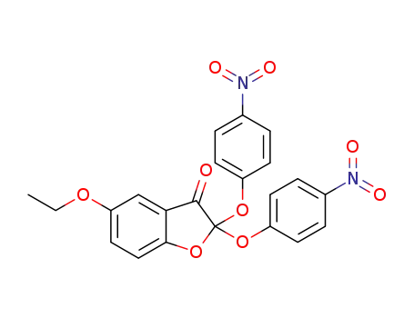 Molecular Structure of 1632055-77-6 (5-ethoxy-2,2-bis(4-nitrophenoxy)benzofuran-3(2H)-one)