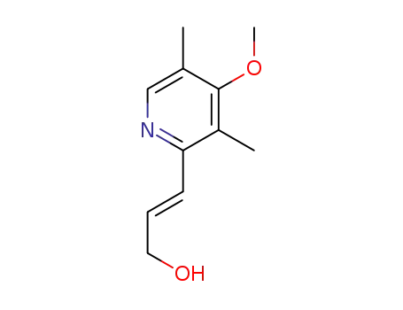 Molecular Structure of 1196886-04-0 ((E)-3-(4-methoxy-3,5-dimethylpyridin-2-yl)prop-2-en-1-ol)
