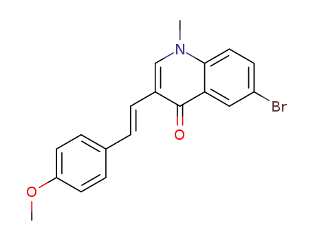 6-bromo-3-[(E)-2-(4-methoxyphenyl)ethen-1-yl]-1-methylquinolin-4(1H)-one