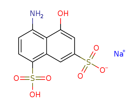 Sodium hydrogen 4-amino-5-hydroxynaphthalene-1,7-disulphonate