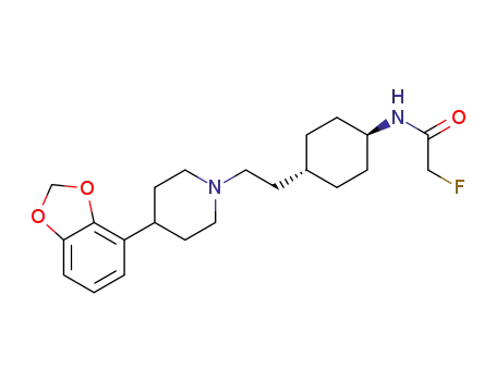 Molecular Structure of 1395922-18-5 (N-trans-{4-[2-(4-benzo[1,3]dioxol-4-yl-piperidin-1-yl)-ethyl]-cyclohexyl}-2-fluoro-acetamide)