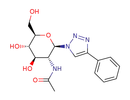 1-(2'-acetamido-2'-deoxy-β-D-glucopyranosyl)-4-phenyl-1,2,3-triazole