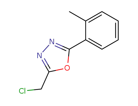 Molecular Structure of 36770-20-4 (2-(chloromethyl)-5-(2-methylphenyl)-1,3,4-oxadiazole)
