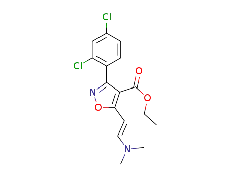 (E)-ethyl 3-(2,4-dichlorophenyl)-5-(2-(dimethylamino)vinyl)isoxazole-4-carboxylate