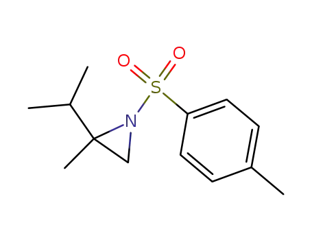 Molecular Structure of 956102-58-2 (2-isopropyl-2-methyl-1-[(4-methyl-phenyl)sulfonyl]aziridine)