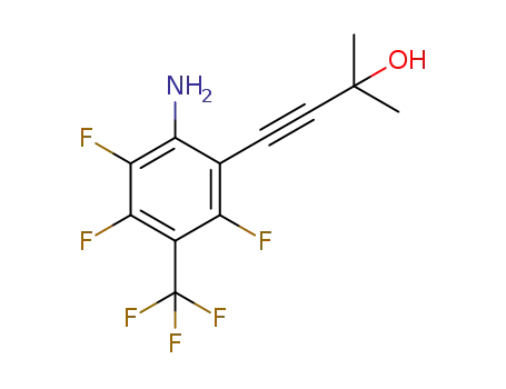 4-[2-amino-3,4,6-trifluoro-5-(trifluoromethyl)-phenyl]-2-methylbut-3-yn-2-ol