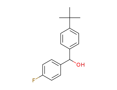Molecular Structure of 596812-34-9 (4-TERT-BUTYL-4'-FLUOROBENZHYDROL)
