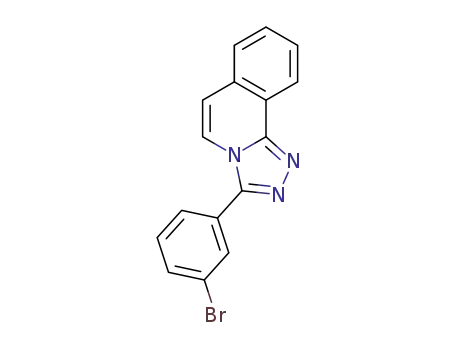 Molecular Structure of 1356922-21-8 (3-(3-bromophenyl)-1,2,4-triazolo[3,4-a]isoquinoline)